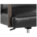Collin Office Chair - Brown - Cortina Black Leather 28 Collin Office Chair - Brown - Cortina Black Leather - Image 12