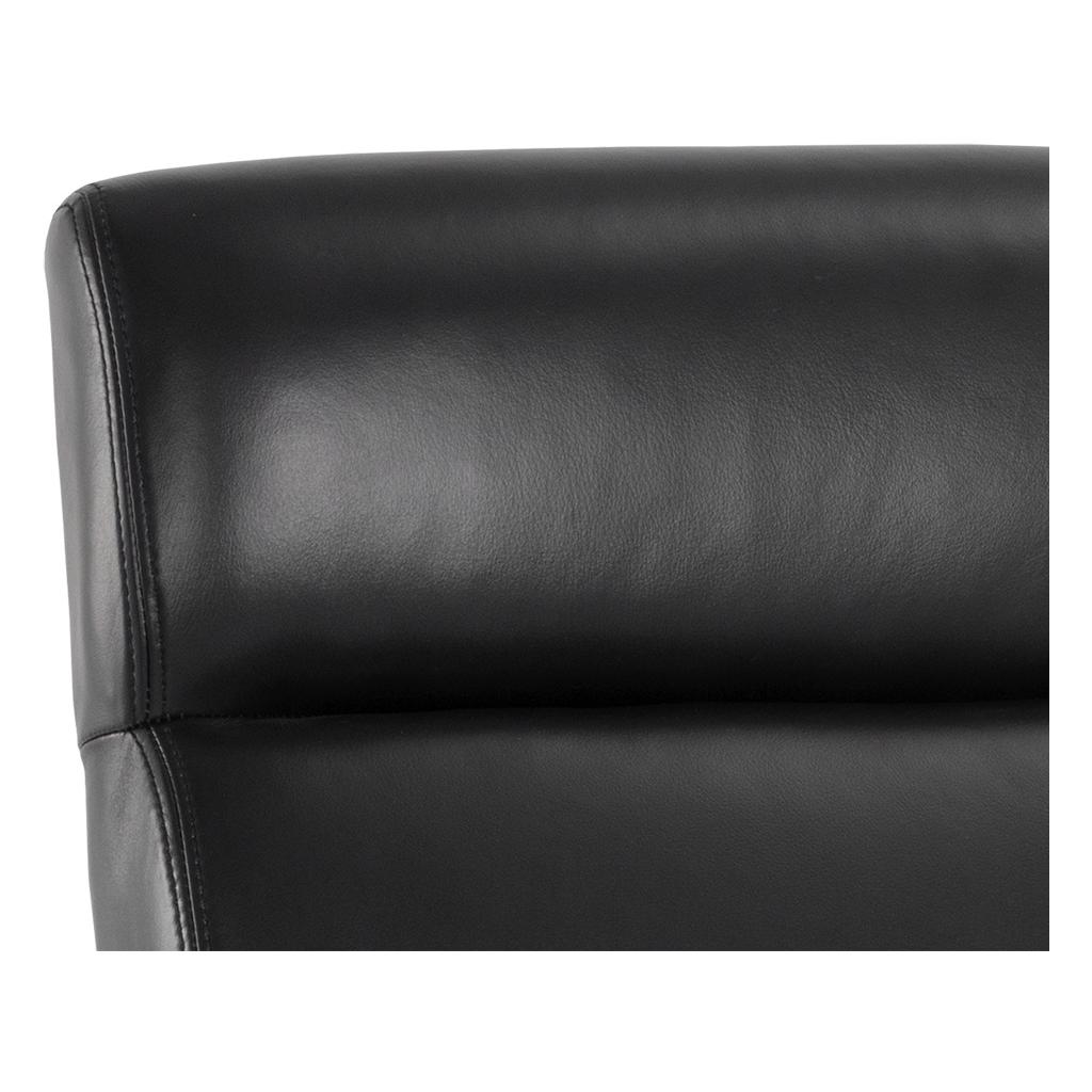 Collin Office Chair - Brown - Cortina Black Leather 13 Collin Office Chair - Brown - Cortina Black Leather - Image 13
