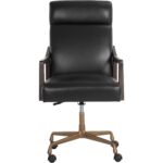 Collin Office Chair - Brown - Cortina Black Leather 19 Collin Office Chair - Brown - Cortina Black Leather - Image 3