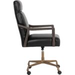 Collin Office Chair - Brown - Cortina Black Leather 22 Collin Office Chair - Brown - Cortina Black Leather - Image 6