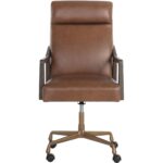Collin Office Chair - Brown - Shalimar Tobacco Leather 20 Collin Office Chair - Brown - Shalimar Tobacco Leather - Image 4
