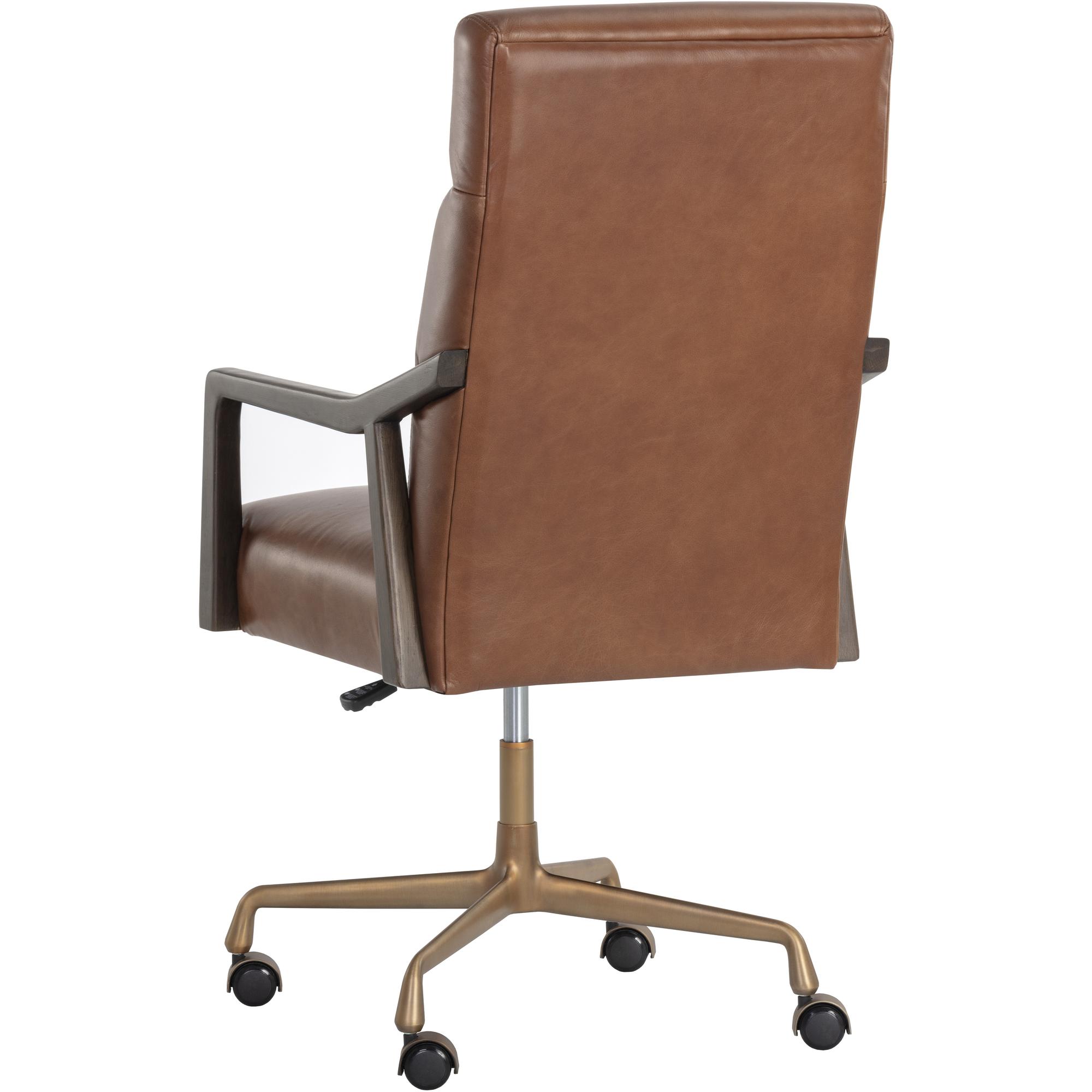 Collin Office Chair - Brown - Shalimar Tobacco Leather 7 Collin Office Chair - Brown - Shalimar Tobacco Leather - Image 7