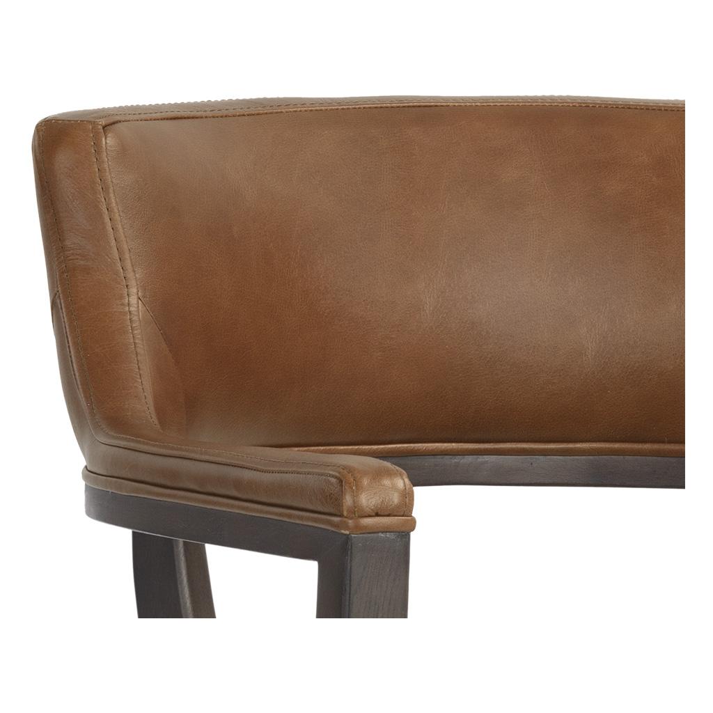 Brylea Dining Armchair - Brown - Shalimar Tobacco Leather 13 Brylea Dining Armchair - Brown - Shalimar Tobacco Leather - Image 13