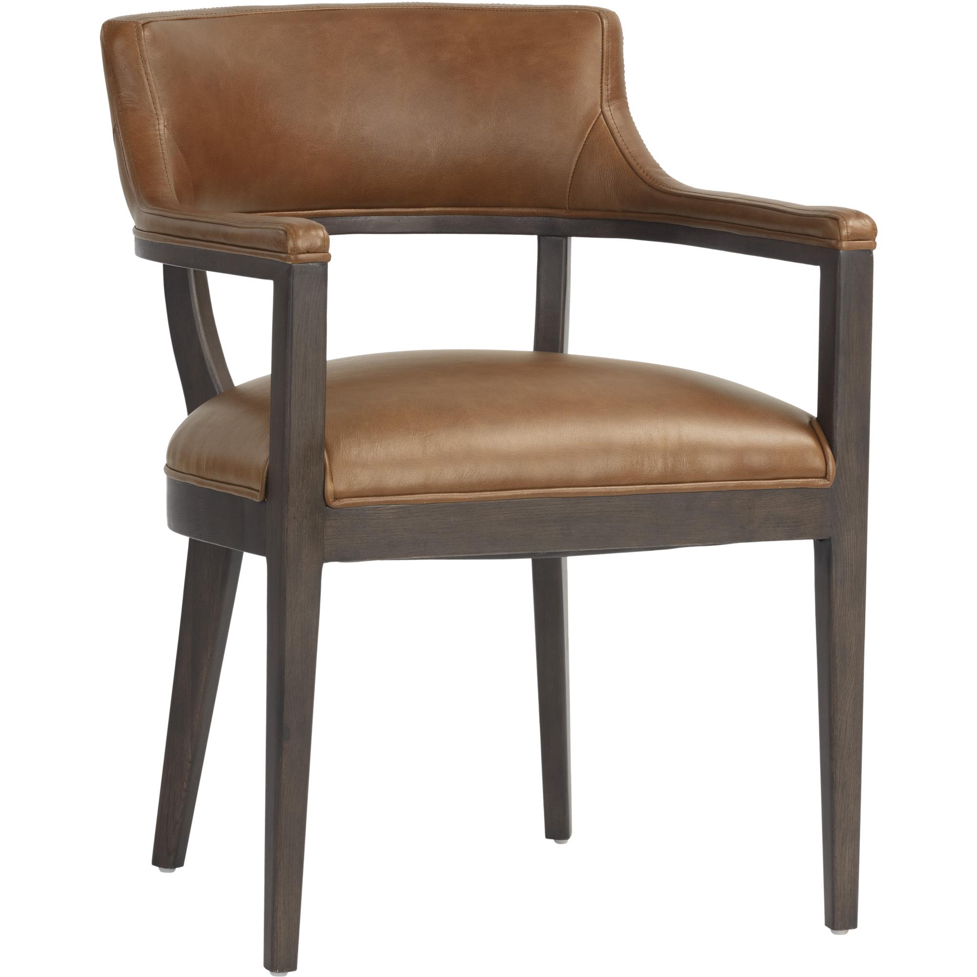 Brylea Dining Armchair - Brown - Shalimar Tobacco Leather 2 Brylea Dining Armchair - Brown - Shalimar Tobacco Leather - Image 2