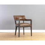 Brylea Dining Armchair - Brown - Shalimar Tobacco Leather 27 Brylea Dining Armchair - Brown - Shalimar Tobacco Leather - Image 9
