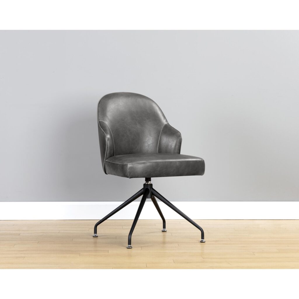 Bretta Swivel Dining Chair - Overcast Grey - Image 5