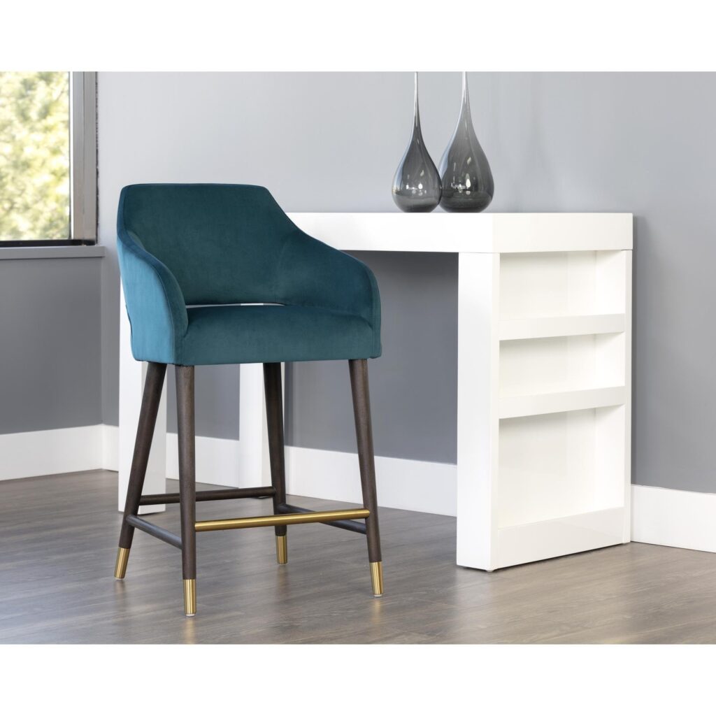 Adelaide Counter Stool - Timeless Teal - Image 4