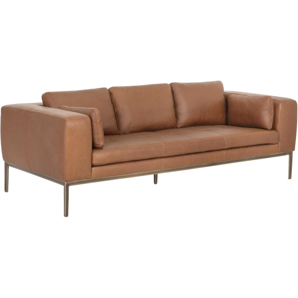 Burr Sofa - Behike Saddle Leather