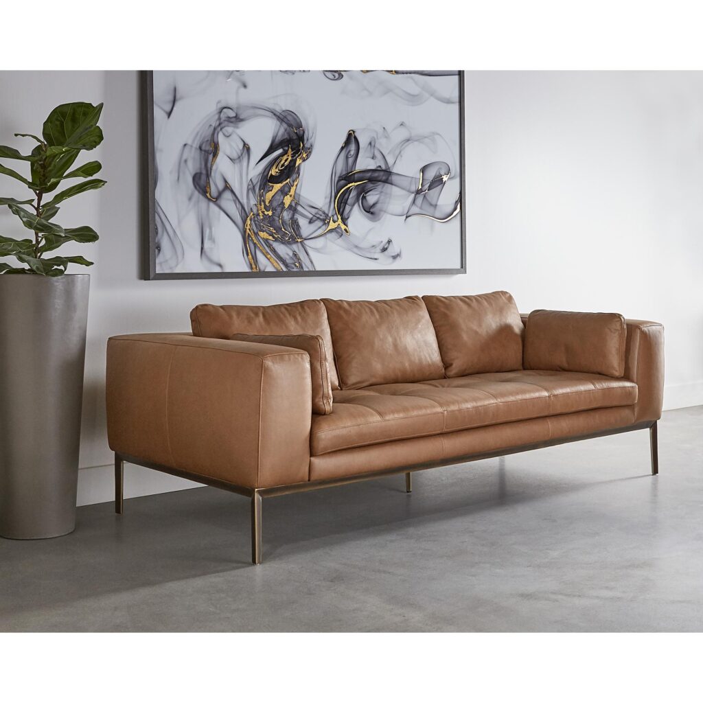 Burr Sofa - Behike Saddle Leather - Image 4