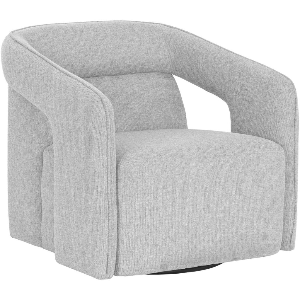 Kendrick Swivel Lounge Chair - Belfast Heather Grey