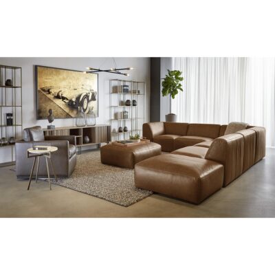 Watson Modular - Ottoman - Marseille Camel Leather 106177 106177 WATSON OTTOMAN MARSEILLE CAMEL 10