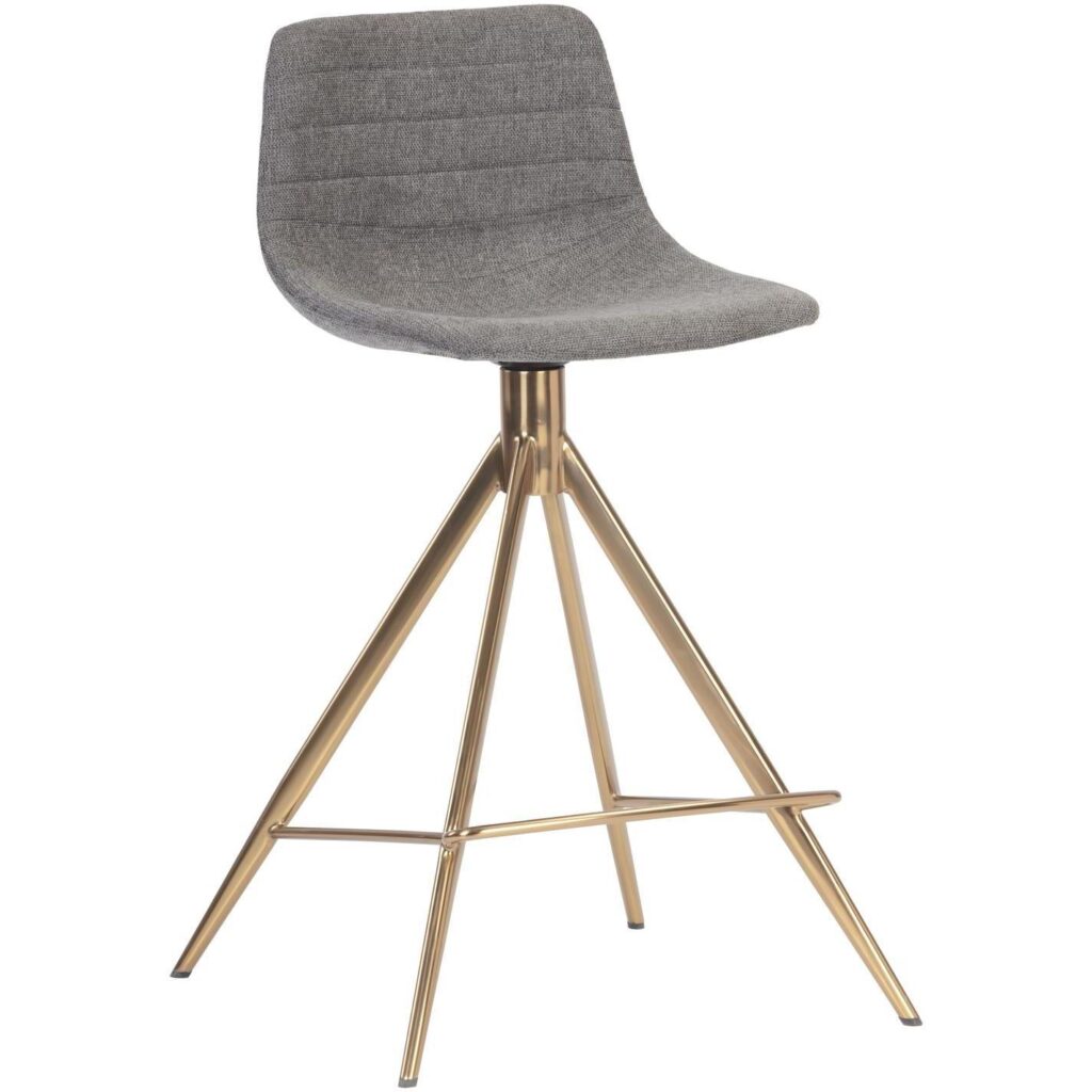 Andres Swivel Counter Stool - Belfast Koala Grey