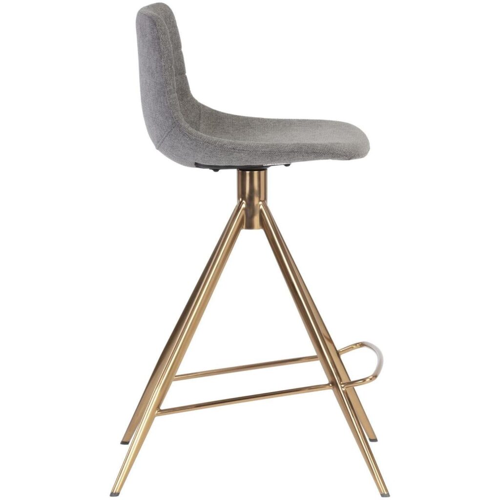 Andres Swivel Counter Stool - Belfast Koala Grey - Image 2