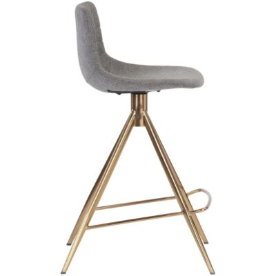 Andres Swivel Counter Stool - Belfast Koala Grey 106211 106211 ANDRES SWIVEL COUNTER STOOL BELFAST KOALA GREY 2