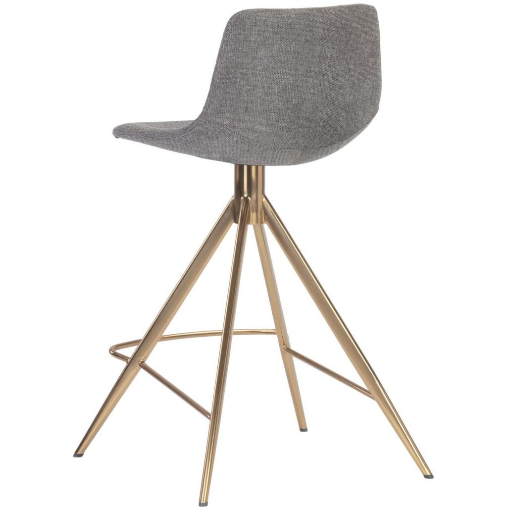 Andres Swivel Counter Stool - Belfast Koala Grey - Image 3