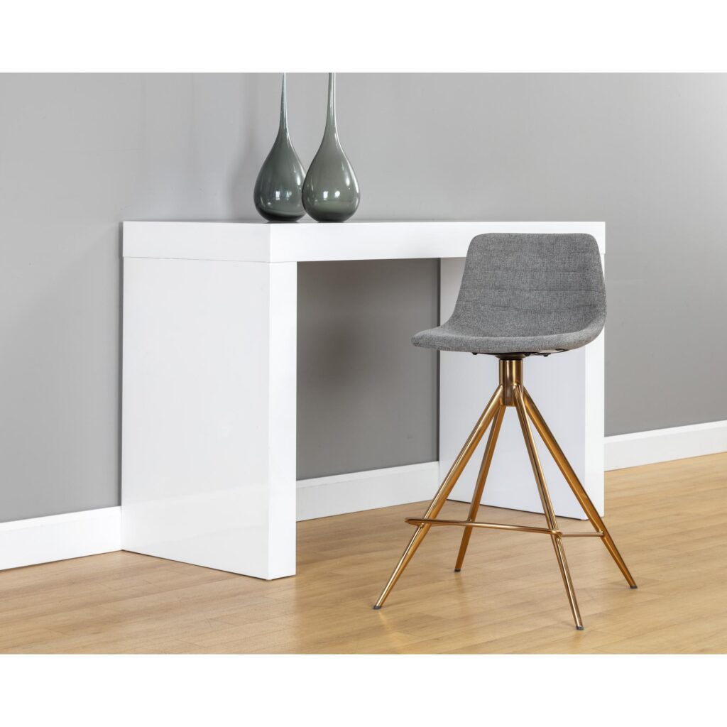 Andres Swivel Counter Stool - Belfast Koala Grey - Image 4