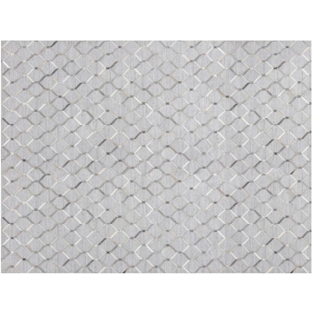 Bordeaux Hand-Made Rug - Ivory /  Grey - 9' X 12'