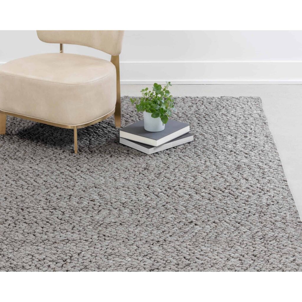 Umea Hand-Woven Rug - Silver - 5' X 8' - Image 2