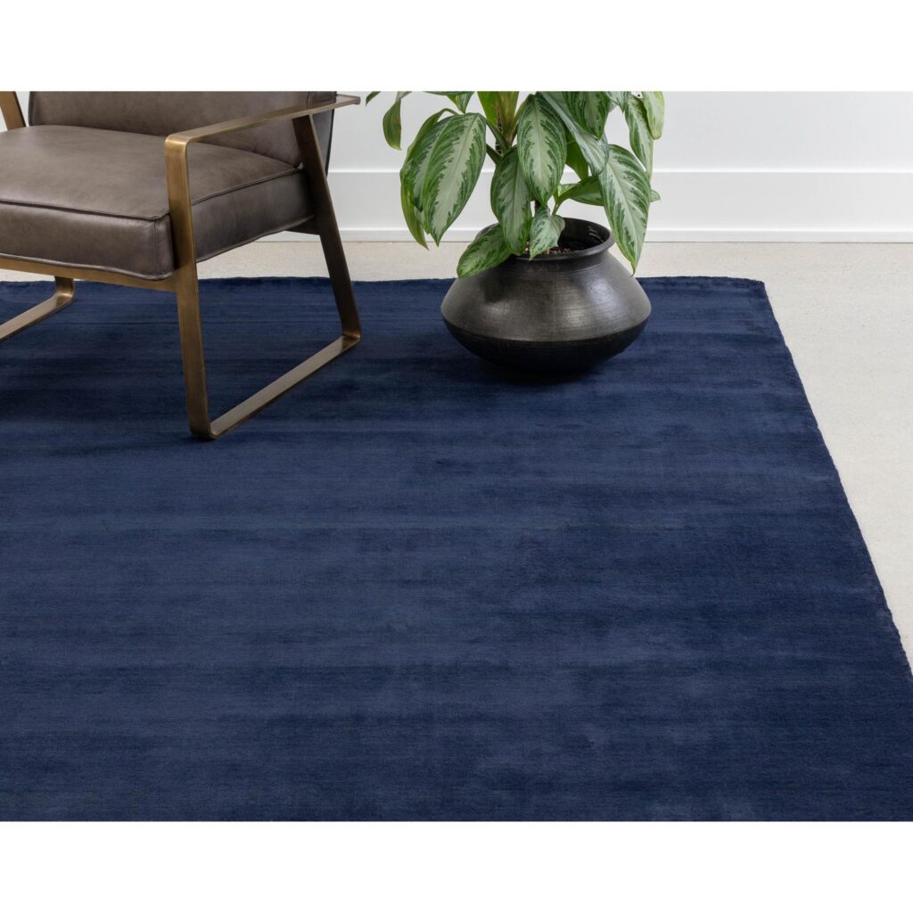 Alaska Hand-Loomed Rug - Navy - 5' X 8' - Image 6