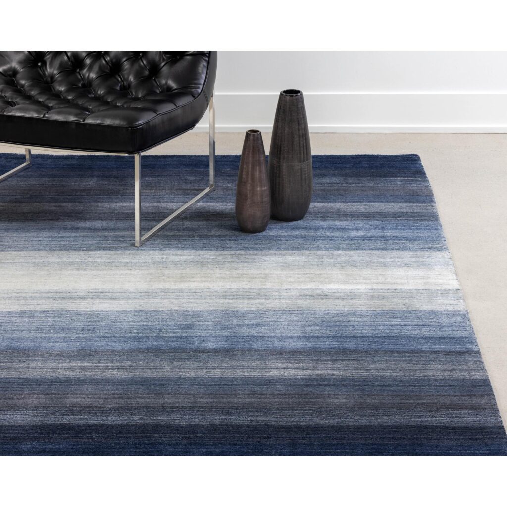 Lagos Hand-Loomed Rug - Blue - 5' X 8' - Image 6