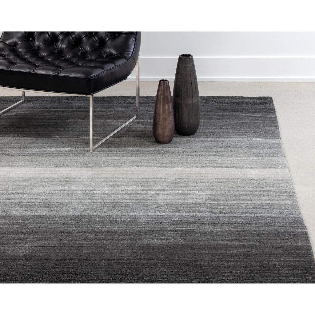 Lagos Hand-Loomed Rug - Grey - 5' X 8' - Image 2