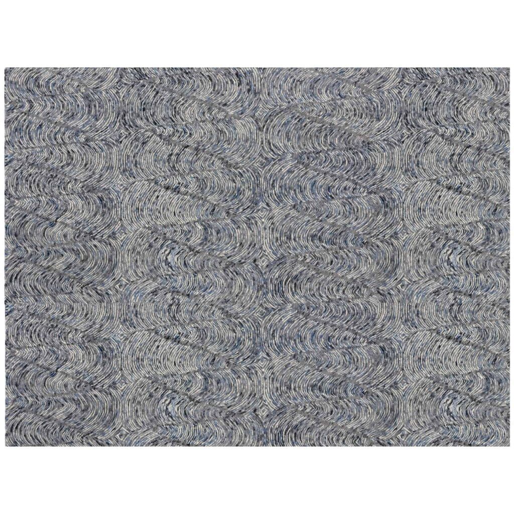 Corfu Hand-Tufted Rug - Blue / Charcoal - 9' X 12'