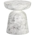 Lucida End Table - Marble Look - White 7 Lucida End Table - Marble Look - White 106283 106283 LUCIDA END TABLE MARBLE LOOK WHITE 2