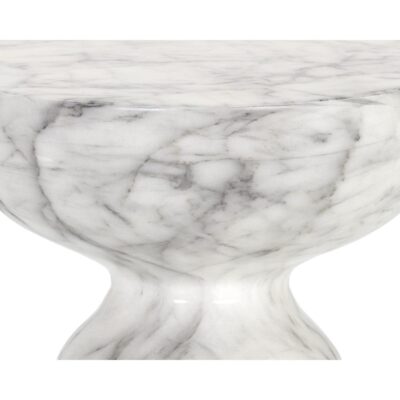 Goya End Table - Marble Look - White 106284 106284 GOYA END TABLE MARBLE LOOK WHITE 6