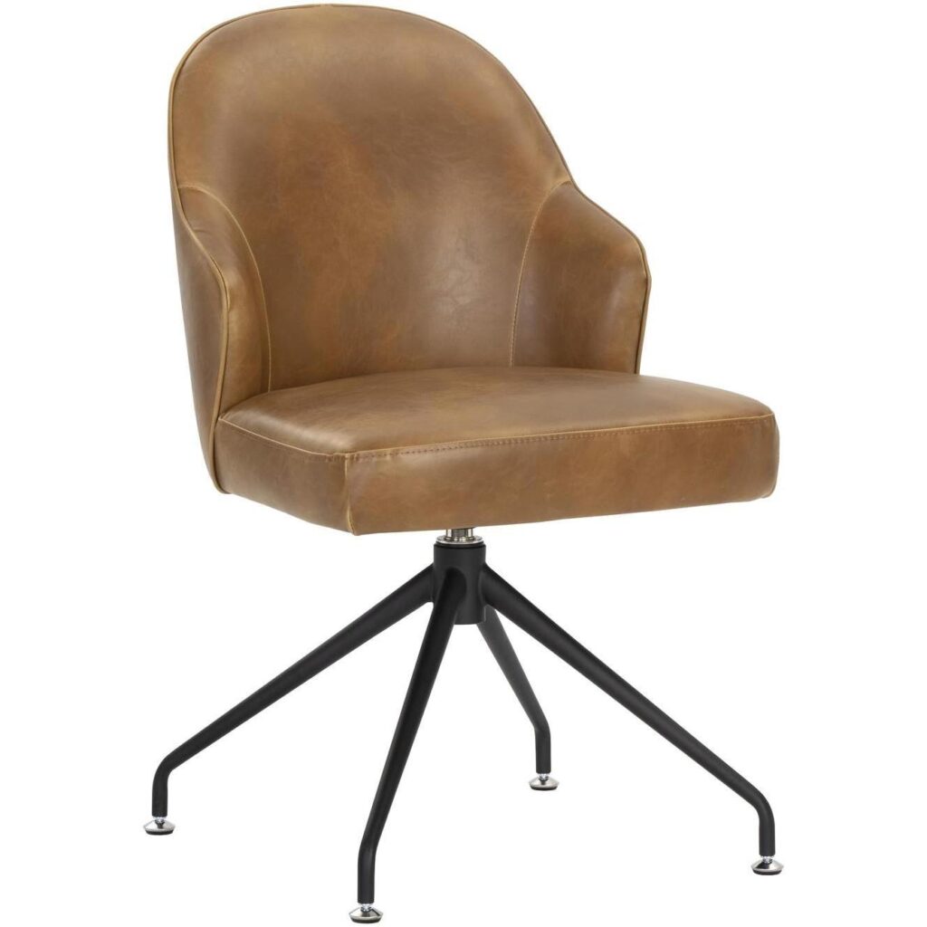 Bretta Swivel Dining Chair - Tobacco Tan