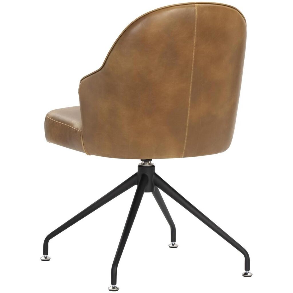 Bretta Swivel Dining Chair - Tobacco Tan - Image 4