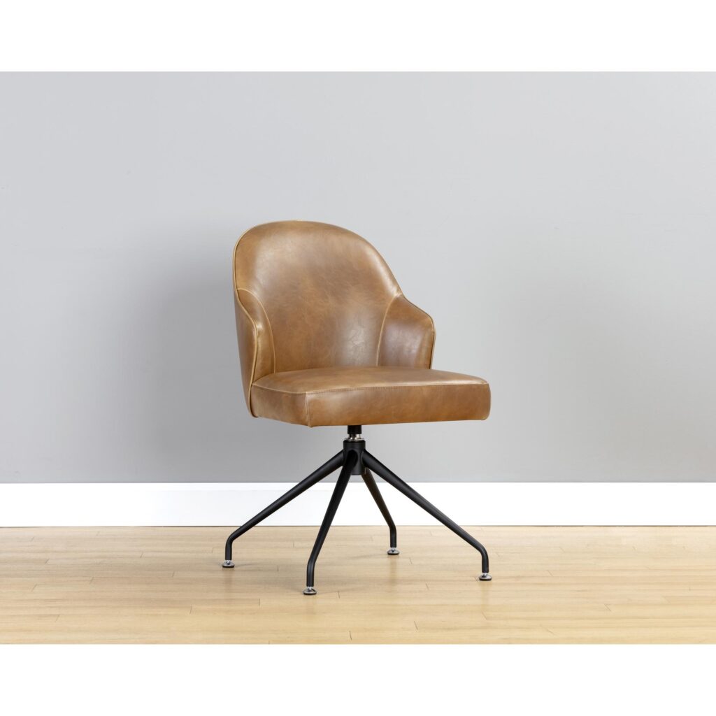 Bretta Swivel Dining Chair - Tobacco Tan - Image 5