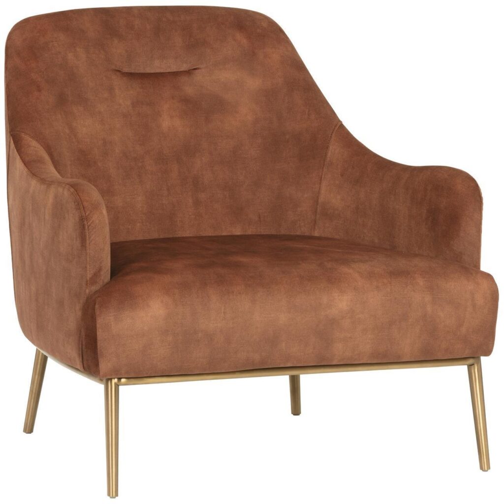 Cameron Lounge Chair - Nono Rust