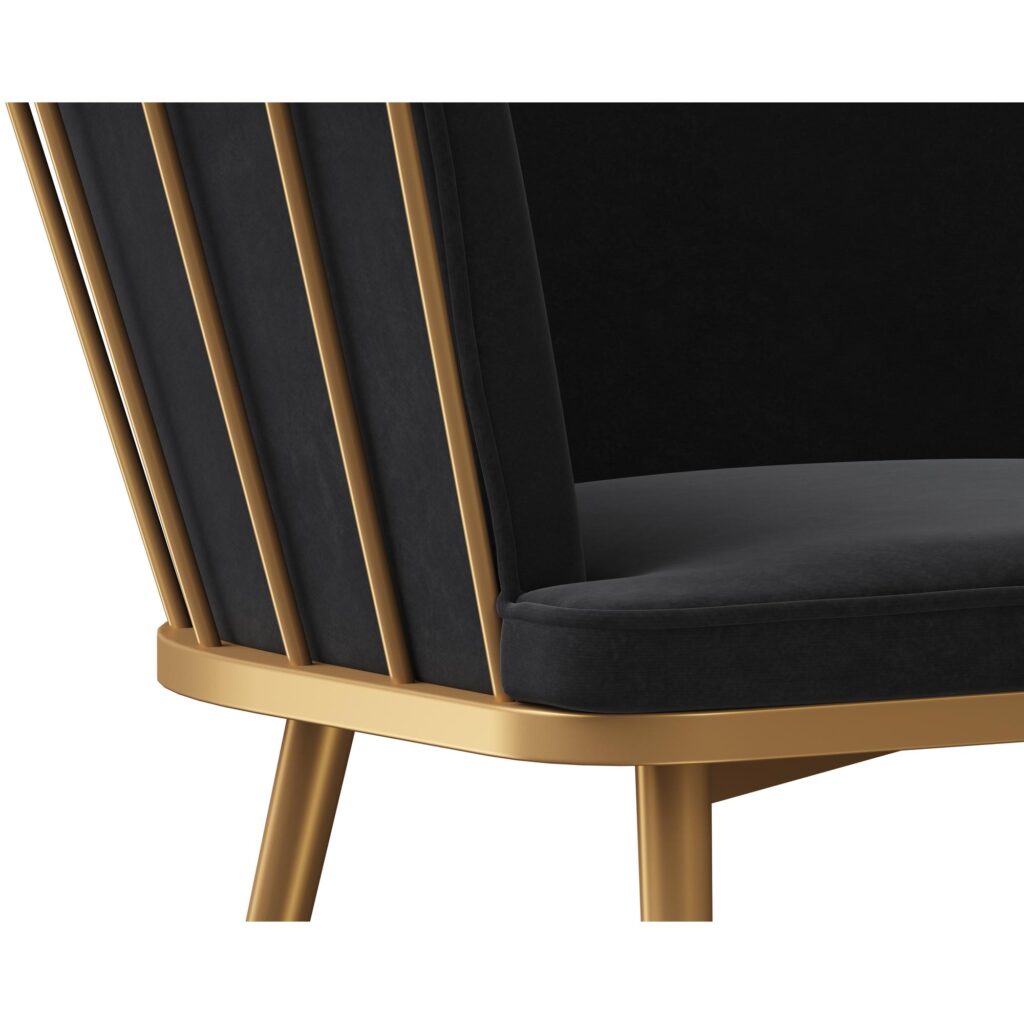 Caily Dining Armchair - Abbington Black - Image 5