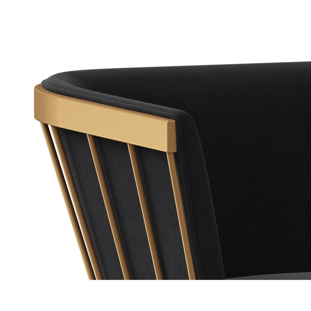 Caily Dining Armchair - Abbington Black - Image 6