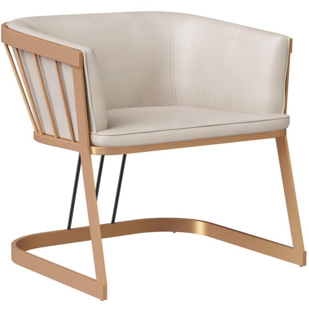 Caily Lounge Chair - Bravo Cream