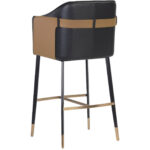 Carter Barstool - Napa Black / Napa Cognac 9 Carter Barstool - Napa Black / Napa Cognac 106432 106432 CARTER BARSTOOL NAPA BLACK NAPA COGNAC 3