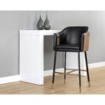 Carter Barstool - Napa Black / Napa Cognac 10 Carter Barstool - Napa Black / Napa Cognac 106432 106432 CARTER BARSTOOL NAPA BLACK NAPA COGNAC 5