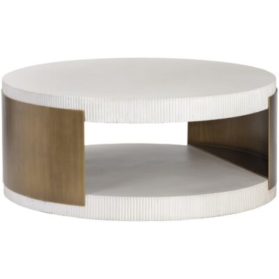 Cavette Coffee Table 106450 106450 CAVETTE COFFEE TABLE GREY GOLD 1