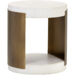 Cavette End Table 6 Cavette End Table 106451 106451 CAVETTE END TABLE GREY GOLD 1