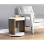 Cavette End Table 7 Cavette End Table 106451 106451 CAVETTE END TABLE GREY GOLD 5
