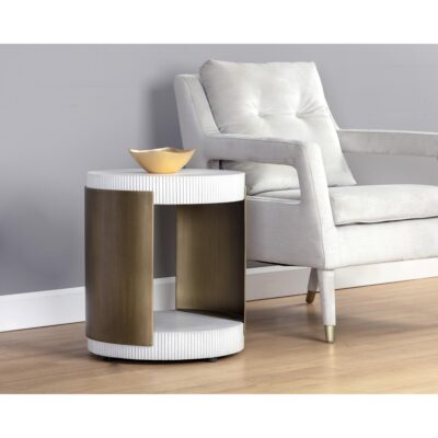 Cavette End Table 106451 106451 CAVETTE END TABLE GREY GOLD 5