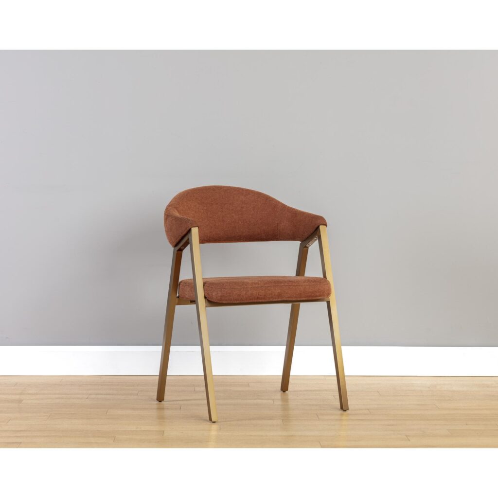 Burgos Dining Armchair - Belfast Rust - Image 5