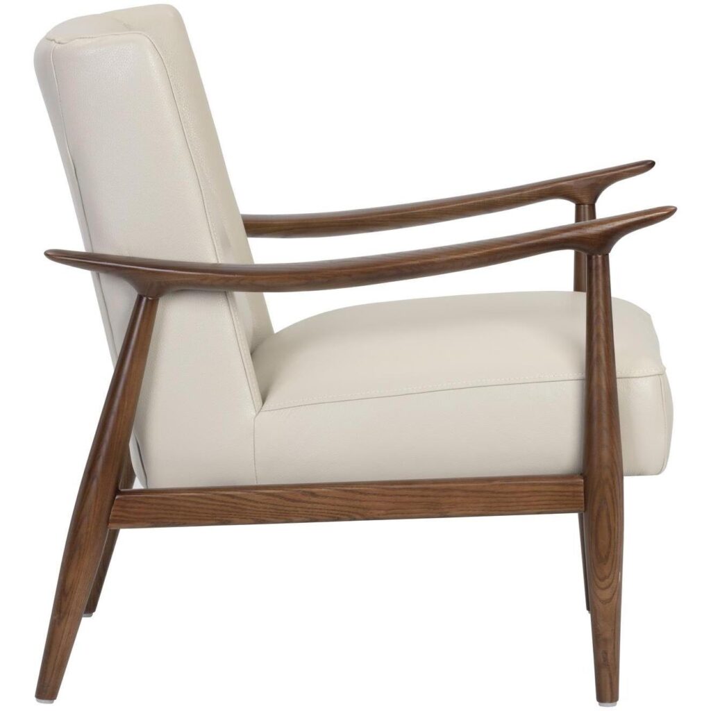 Azella Lounge Chair - Manchester Stone Leather - Image 3