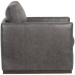 Portman Swivel Lounge Chair - Marseille Concrete Leather 11 Portman Swivel Lounge Chair - Marseille Concrete Leather 106484 106484 PORTMAN SWIVEL LOUNGE CHAIR MARSEILLE CONCRETE LEATHER 2