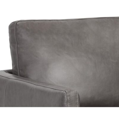 Portman Swivel Lounge Chair - Marseille Concrete Leather 106484 106484 PORTMAN SWIVEL LOUNGE CHAIR MARSEILLE CONCRETE LEATHER 7