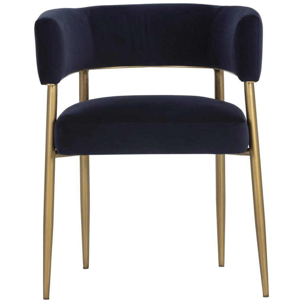 Maestro Dining Armchair - Abbington Navy - Image 2