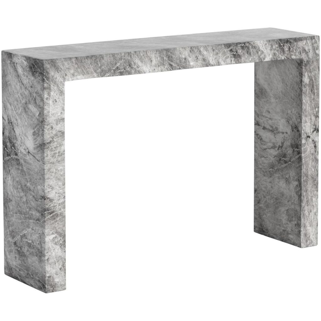 Axle Console Table - Marble Look - Grey - Image 2