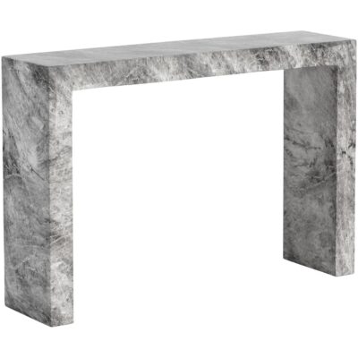 Axle Console Table - Marble Look - Grey 106495 106495 AXLE CONSOLE TABLE MARLBLE LOOK GREY 1