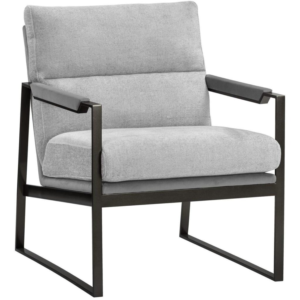 David Lounge Chair - San Remo Winter Cloud / Antonio Charcoal