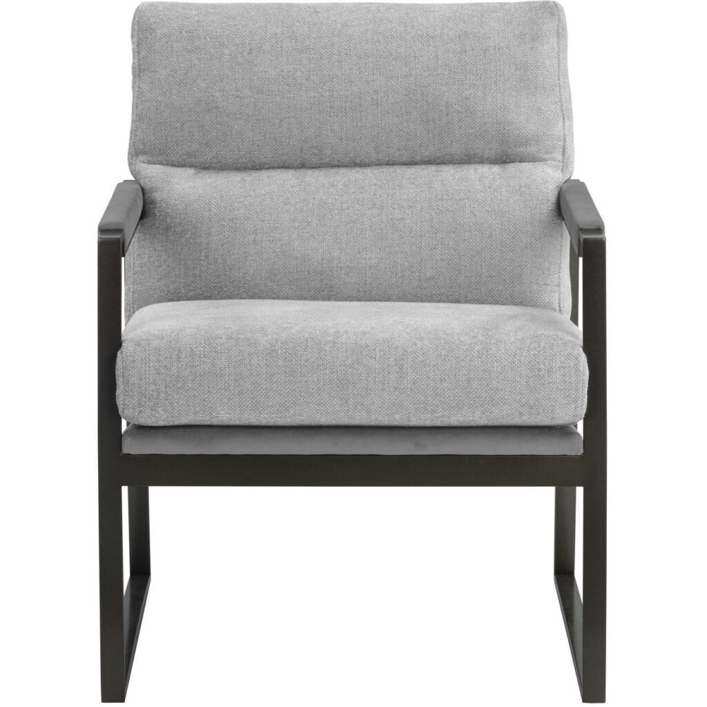 David Lounge Chair - San Remo Winter Cloud / Antonio Charcoal - Image 2